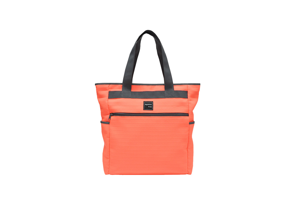 Neon Tote Bag in Neon Orange Front