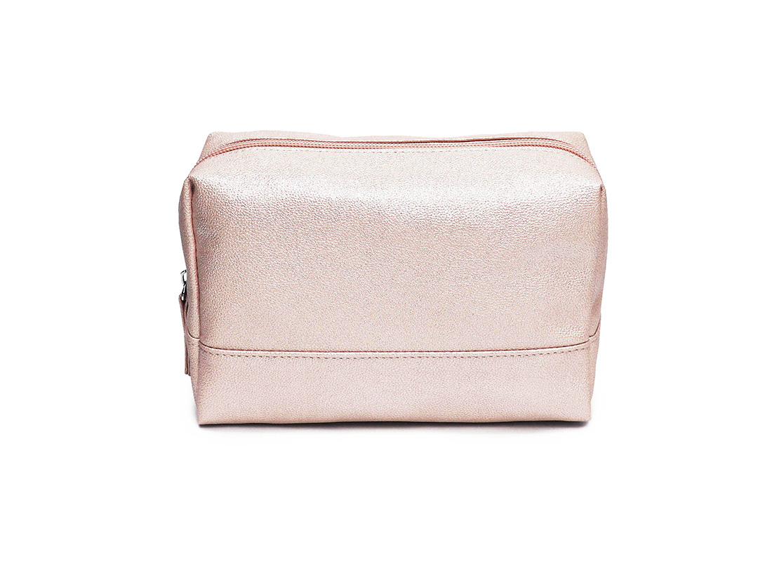 sparkly cosmetic bag - 20010 - pink front