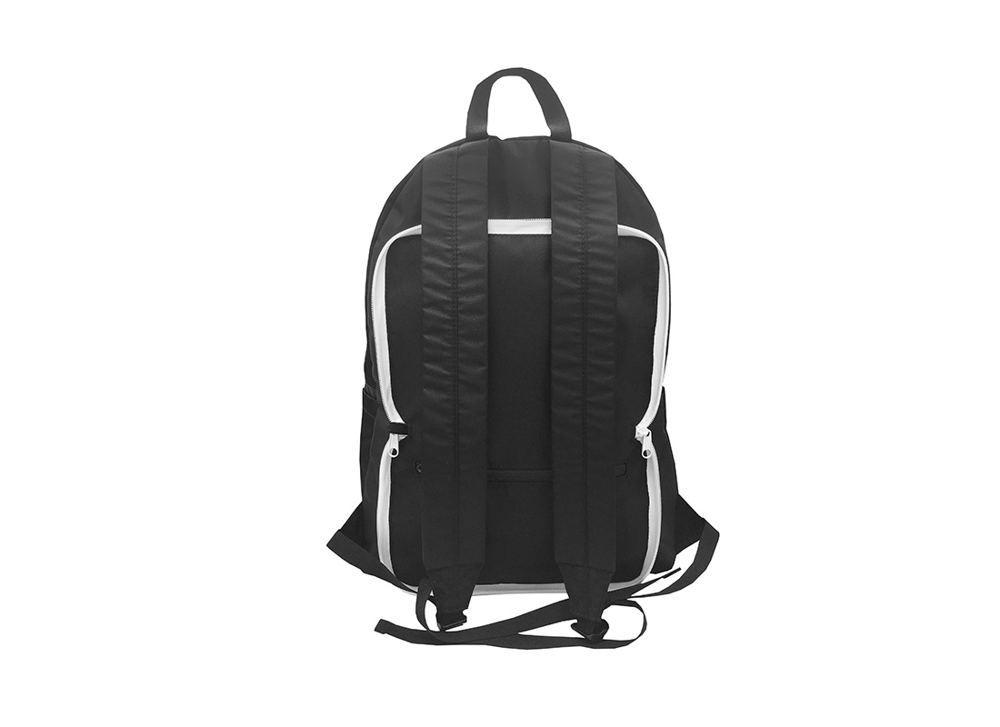 Folded Backpack in Black Back