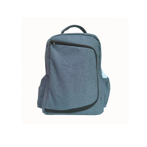 Carryall diaper backpack - 23005 - Grey Blue Front