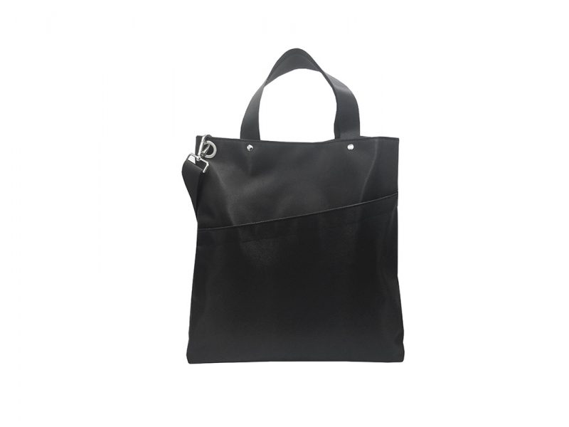 Black Tote Bag for Men Front