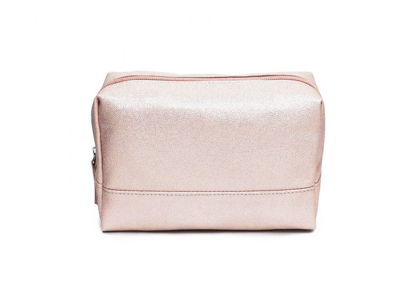 sparkly cosmetic bag - 20010 - pink front