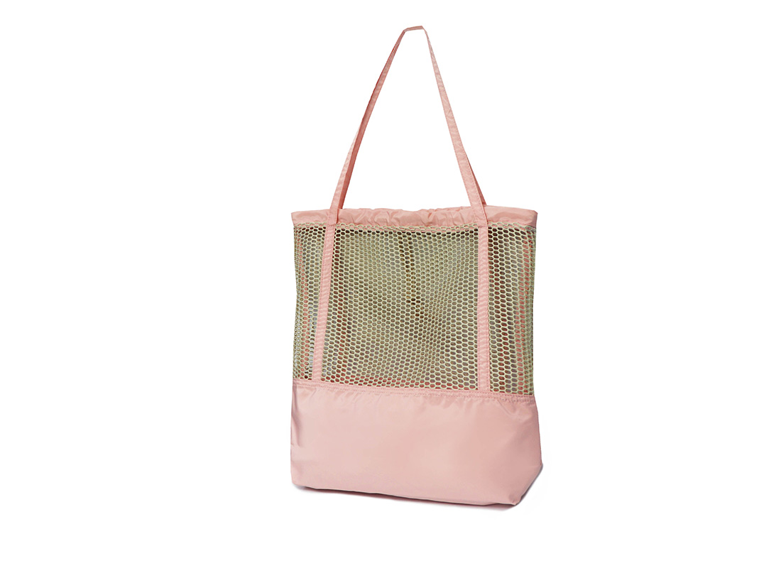Mesh tote 21003 Pink R back