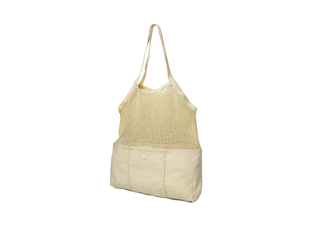 Mesh tote 21004 Natural R side