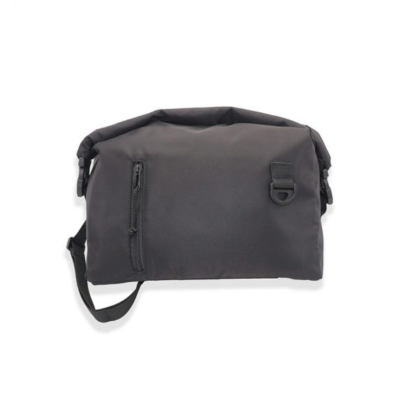 Rolltop Shoulder Bag - 22012 - Front - Black