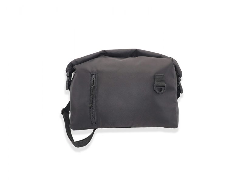 Rolltop Shoulder Bag - 22012 - Front - Black