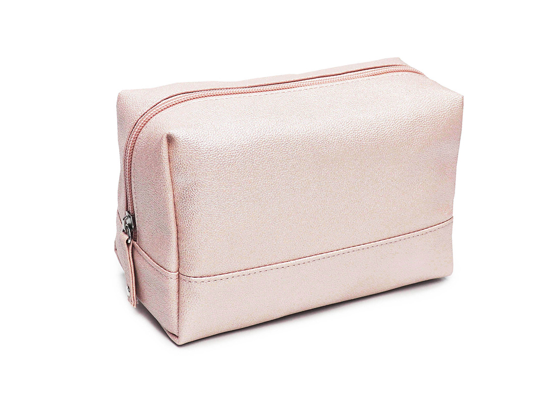sparkly cosmetic bag - 20010 - pink l side