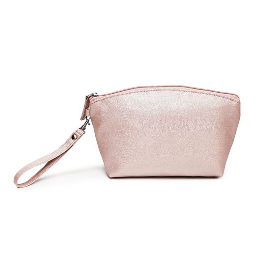 sparkly cosmetic bag - 20011 - pink front