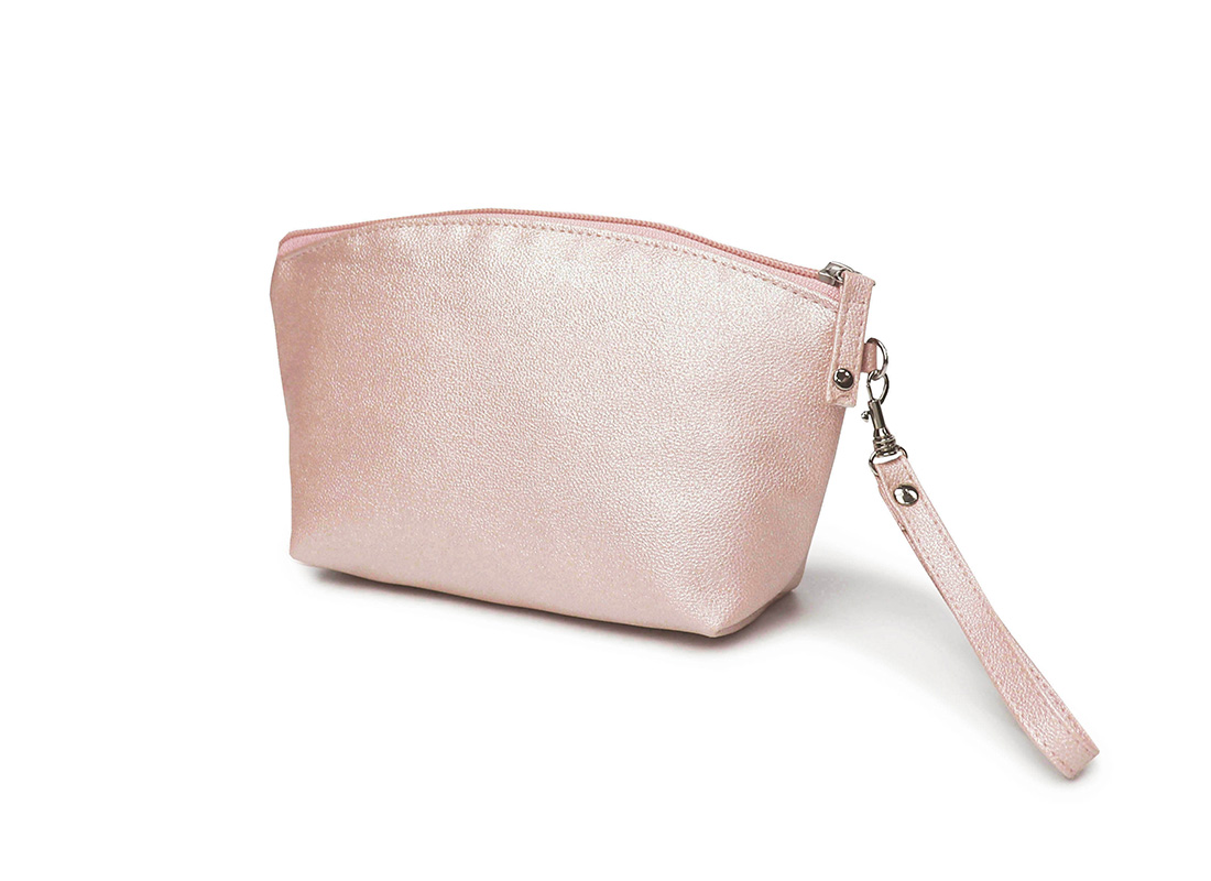 sparkly cosmetic bag - 20011-pink R side