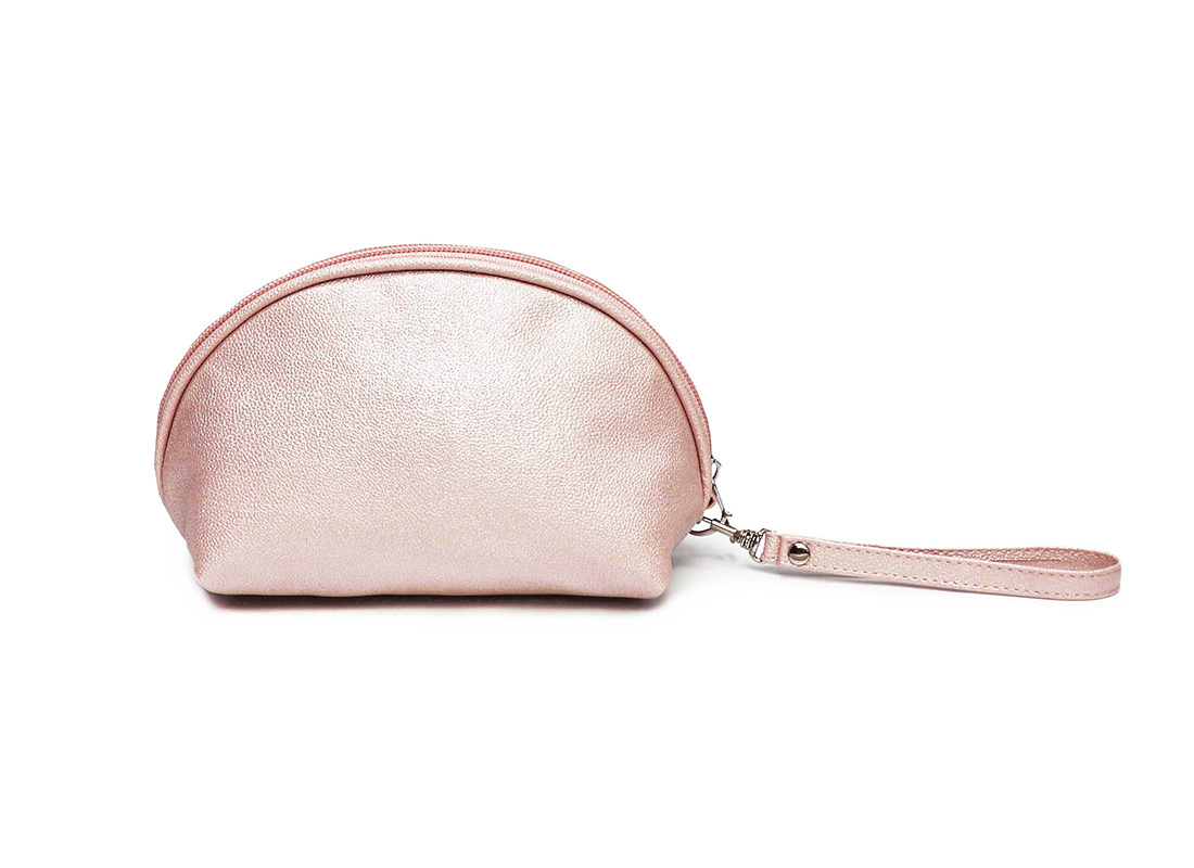 sparkly cosmetic bag - 20013 - pink back