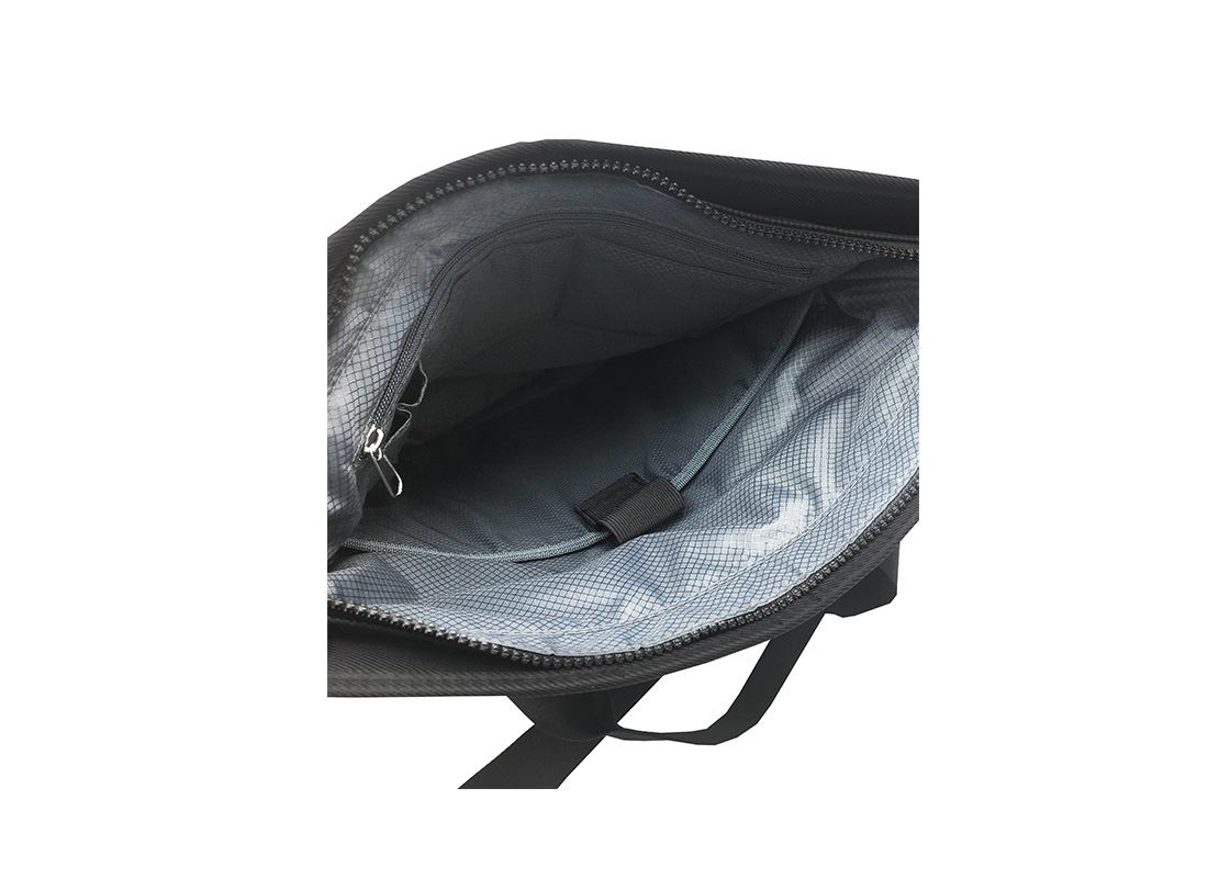 Tote bag for men with laptop compartment Open