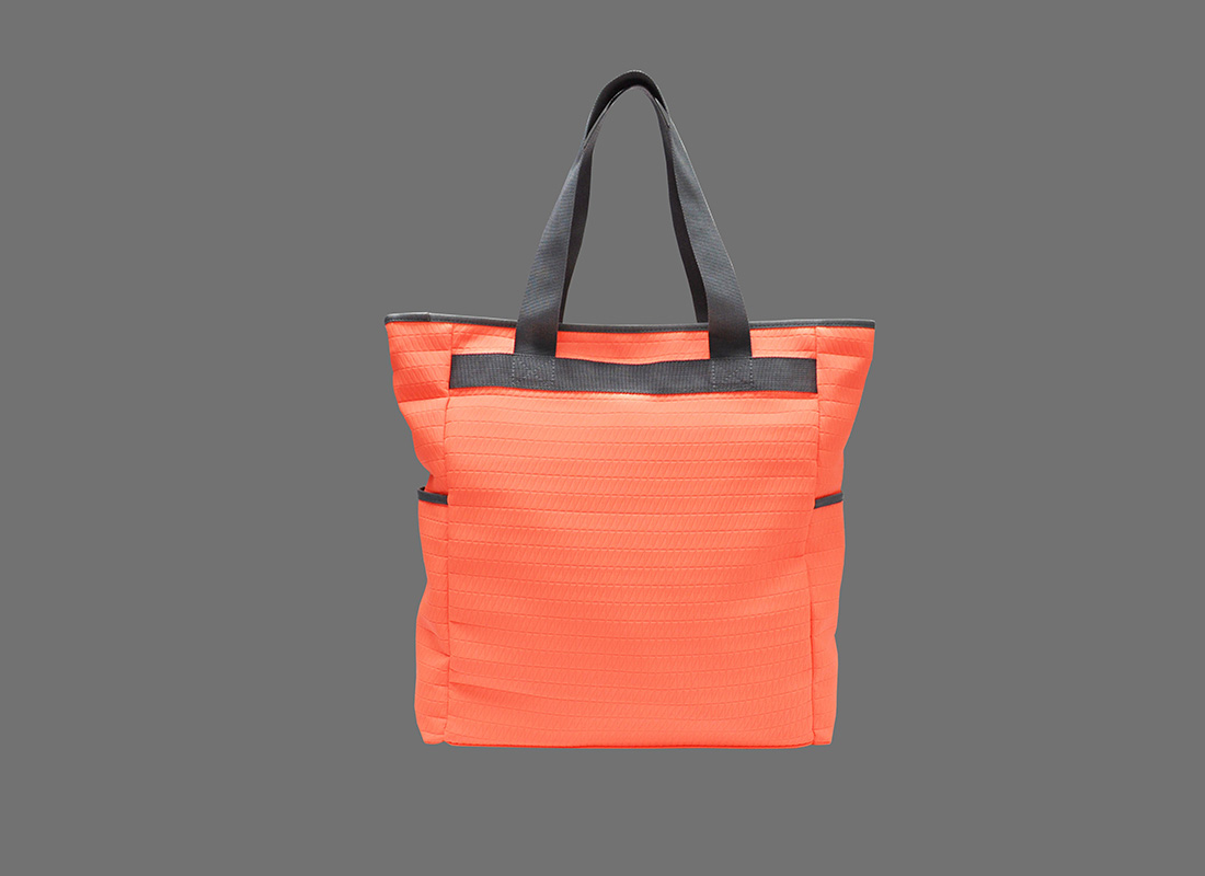Neon Tote Bag in Neon Orange Back