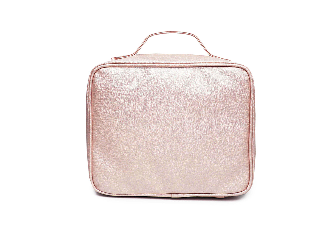sparkly cosmetic bag - 20012-pink back