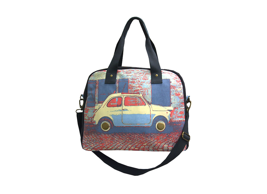 Canvas Bowling bag with Car Printing