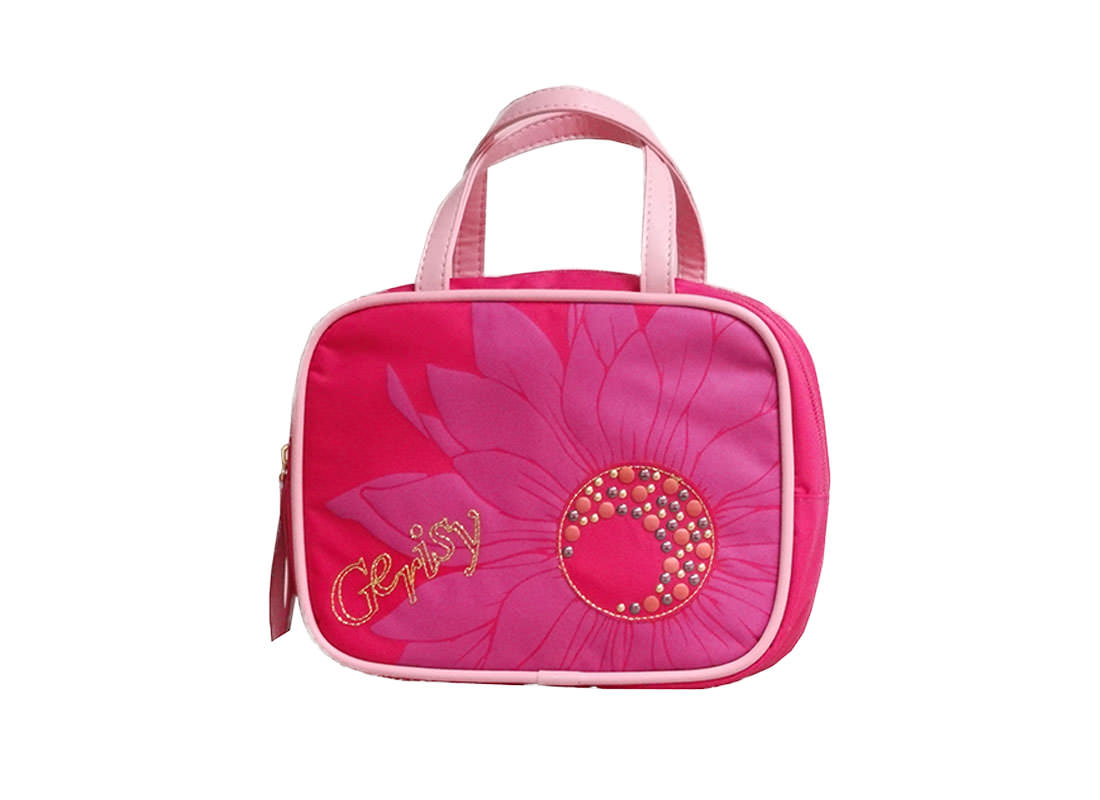 Chamomile Flower Cosmetic bag in pink