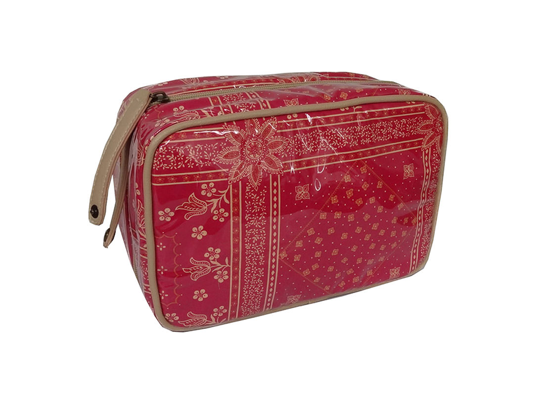 Organizer Pouch with multiple pockets in Red Color