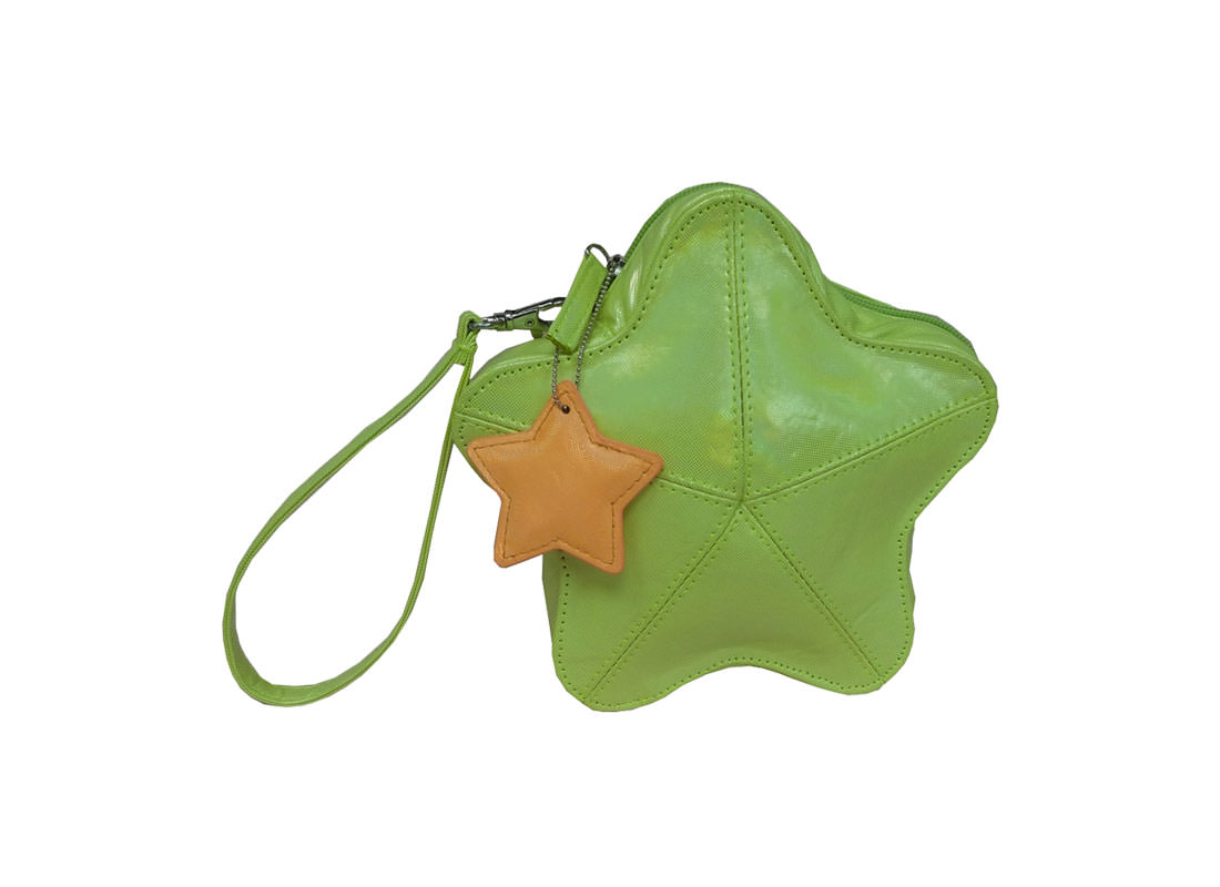 Star Shaped Pouch for Children Green