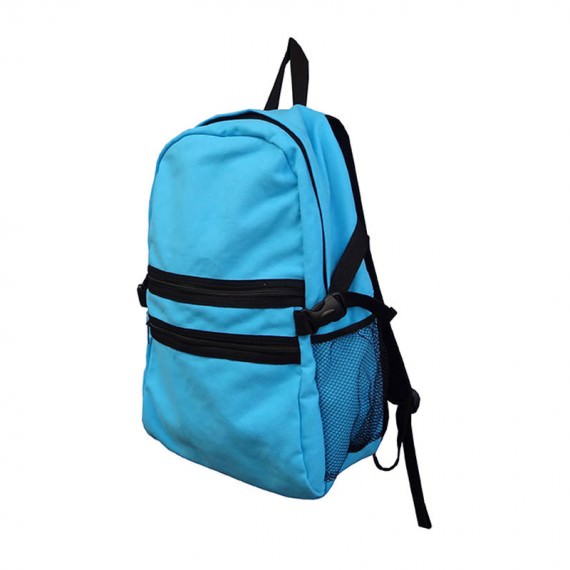 Cotton Canvas Backpack in Sky Blue
