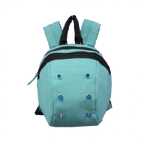 Sky Blue Backpack with Plastic Studs
