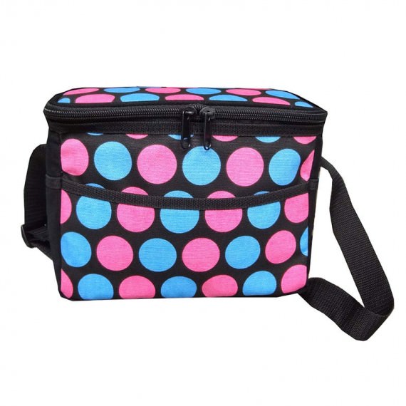 Dotted Canvas Cooler Bag