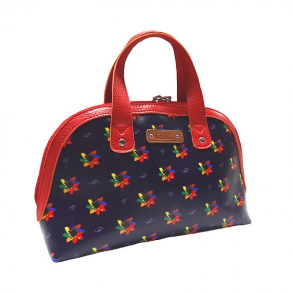Small Tote with kaleidoscopic pattern