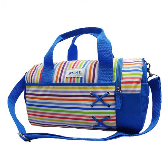 Colorful Striped Duffel Bag