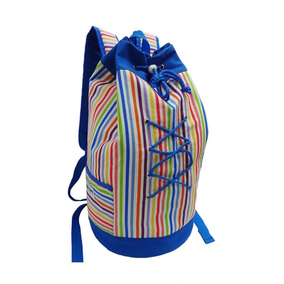 Colorful Striped Drawstring duffel Bag