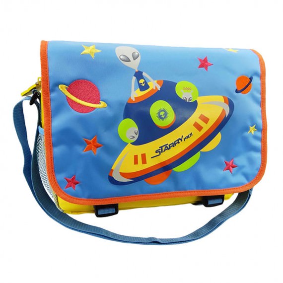 Alien Messenger Bag with Flap for Children