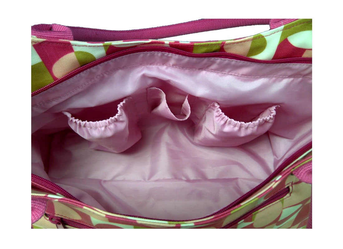 Canvas with coating Mommy bag interior