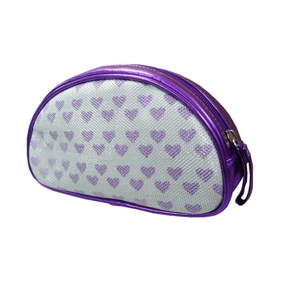 Purple Heart Zipper Pouch