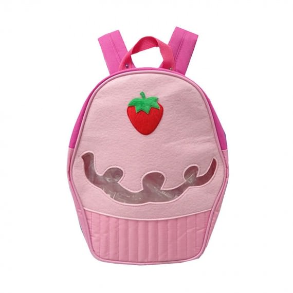 Cupcake Shaped Childern Backpack in Pink