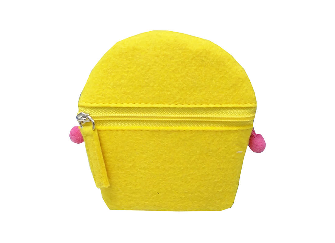 Cupcake Purse for Children in Yellow Color Back
