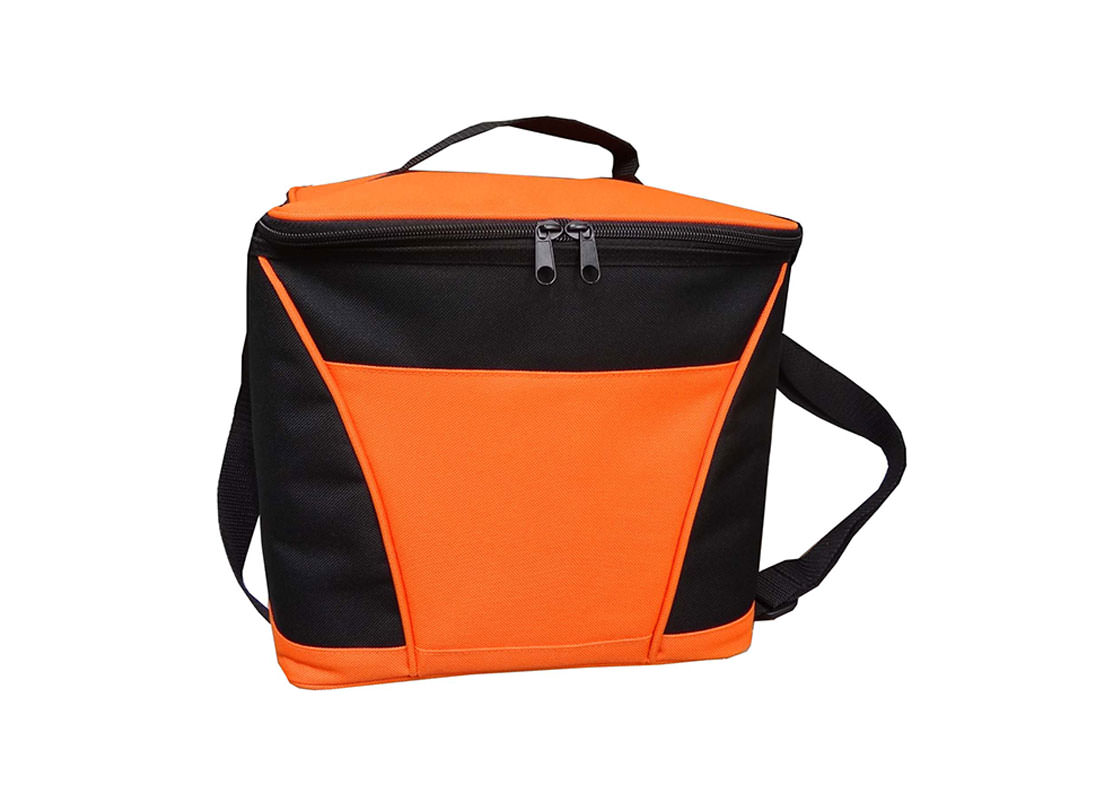 Insulated Cooler Bag in Orange & Black