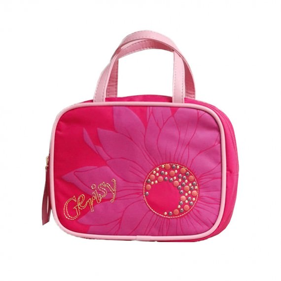 Chamomile Flower Cosmetic bag in pink