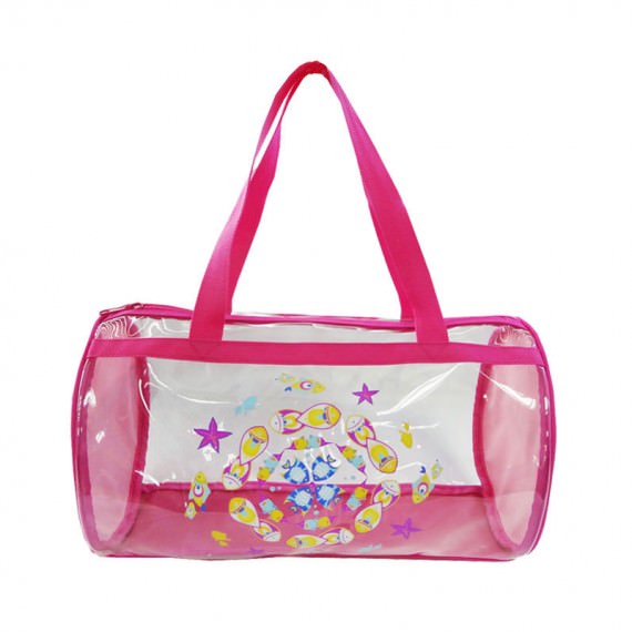 Transparent Duffel Bag with fish print for Children