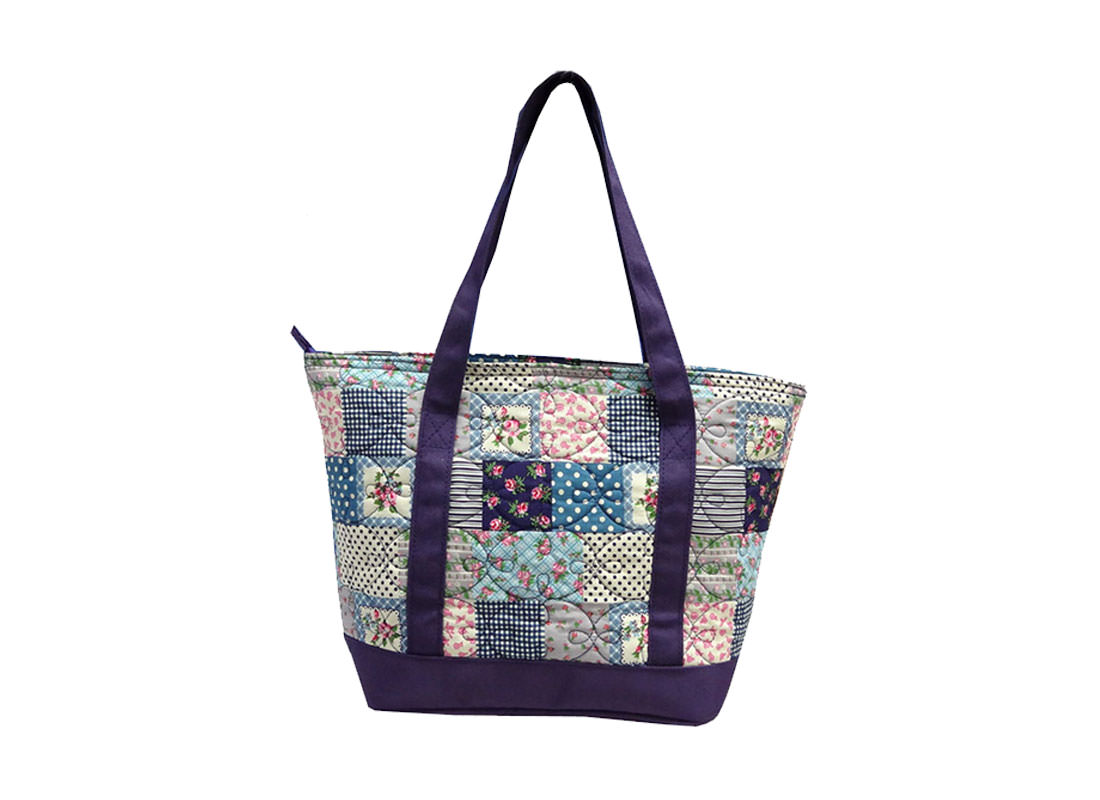 Quilted Patchwork Tote back