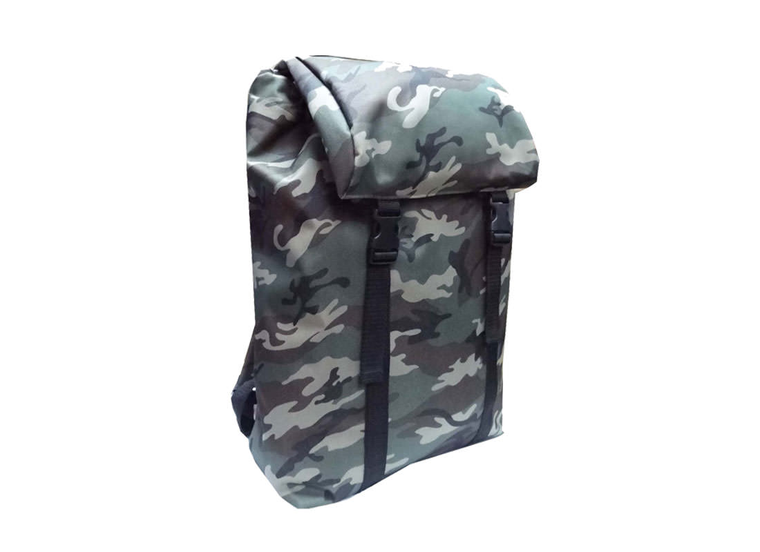 camouflage backpack L Side