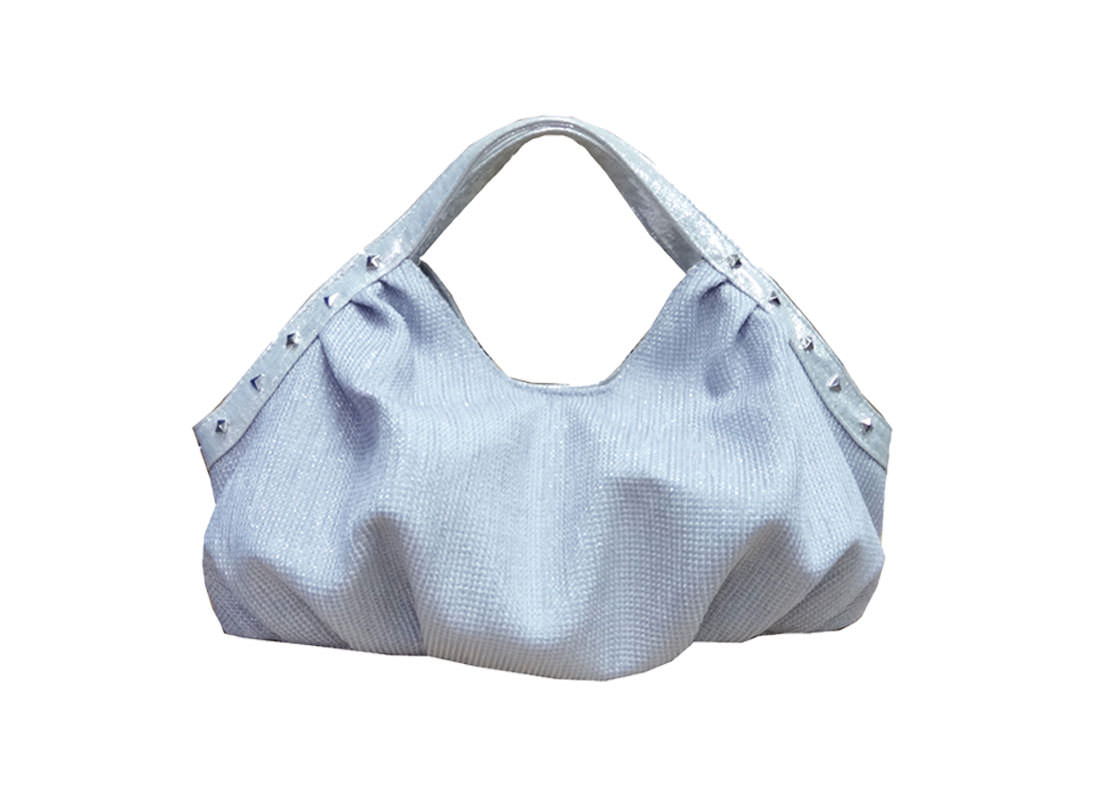 Women Small Handbag in Silver Color