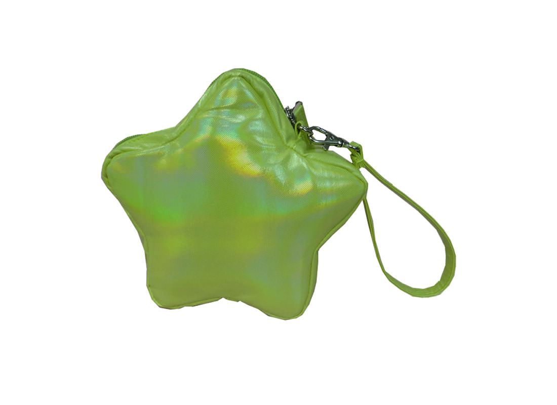 Star Shaped Pouch for Children in Green Back