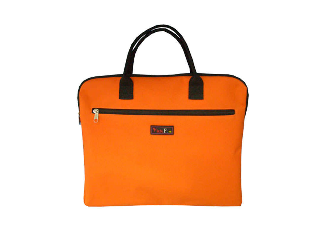 Simple Document Bag in Orange