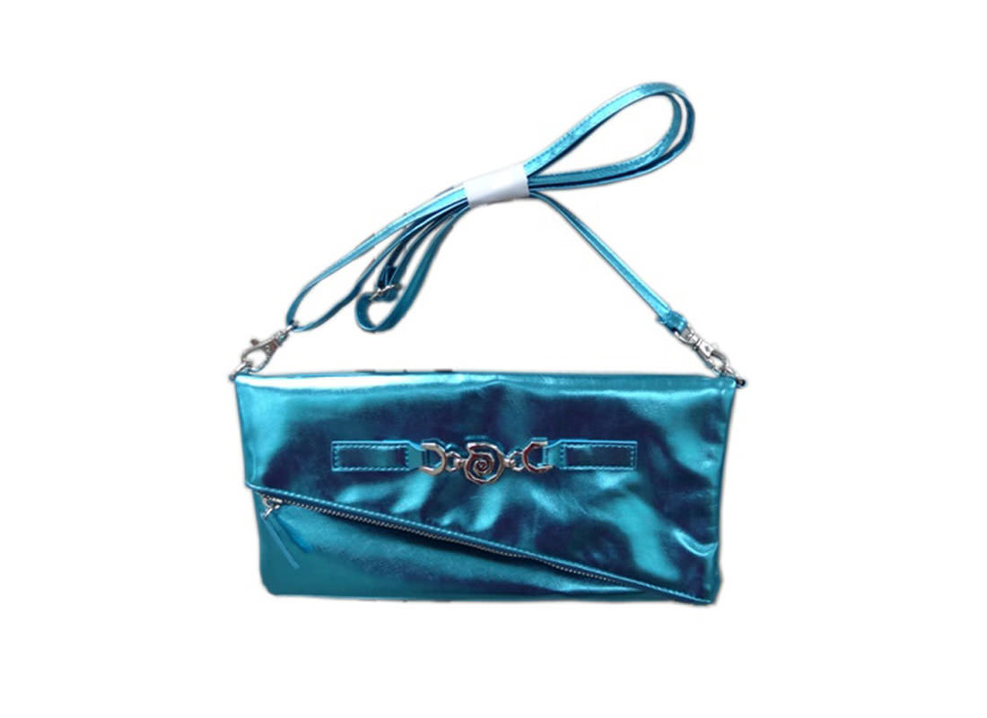 Shiny Pouch with Detachable Shoulder Strap