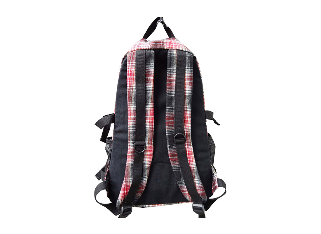 Plaid Backpack for Casual Use Back