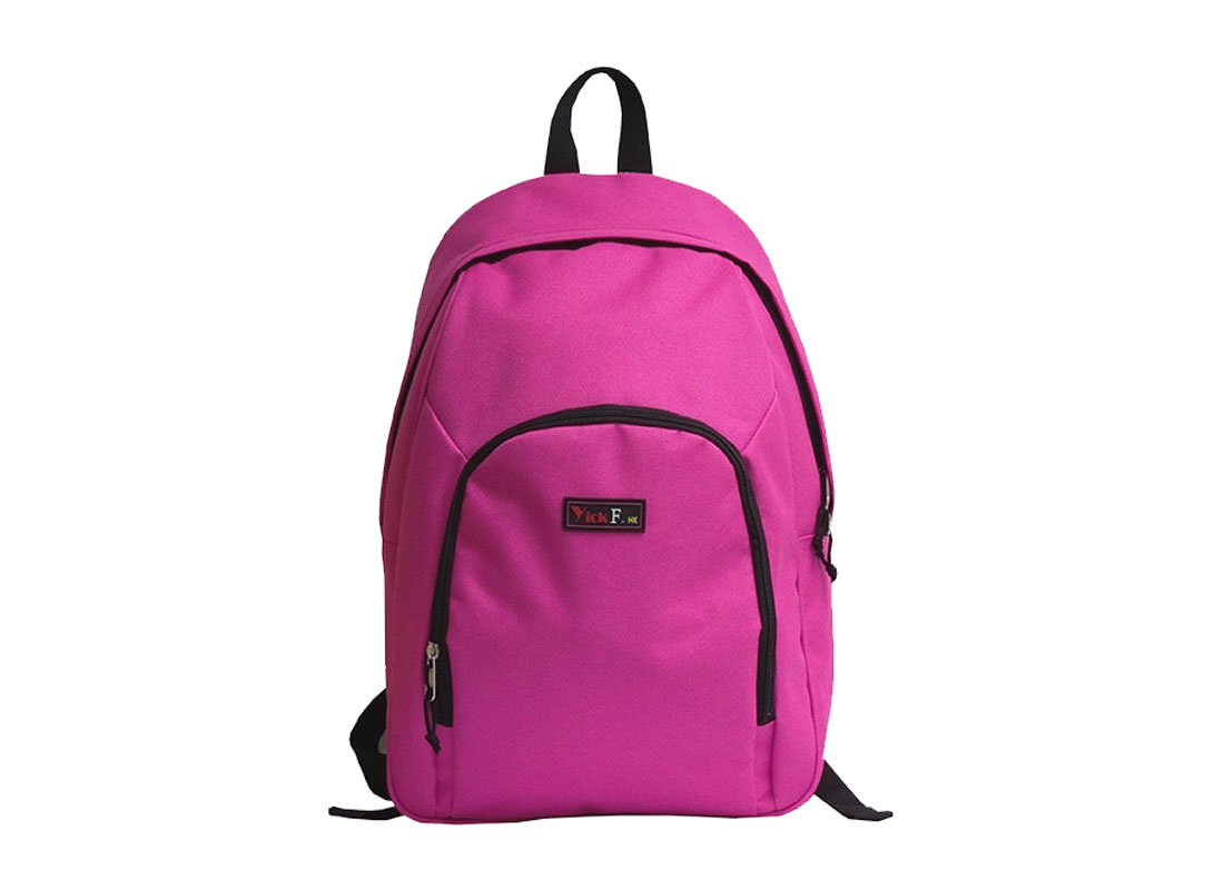 Pink casual backpack for women & girls front