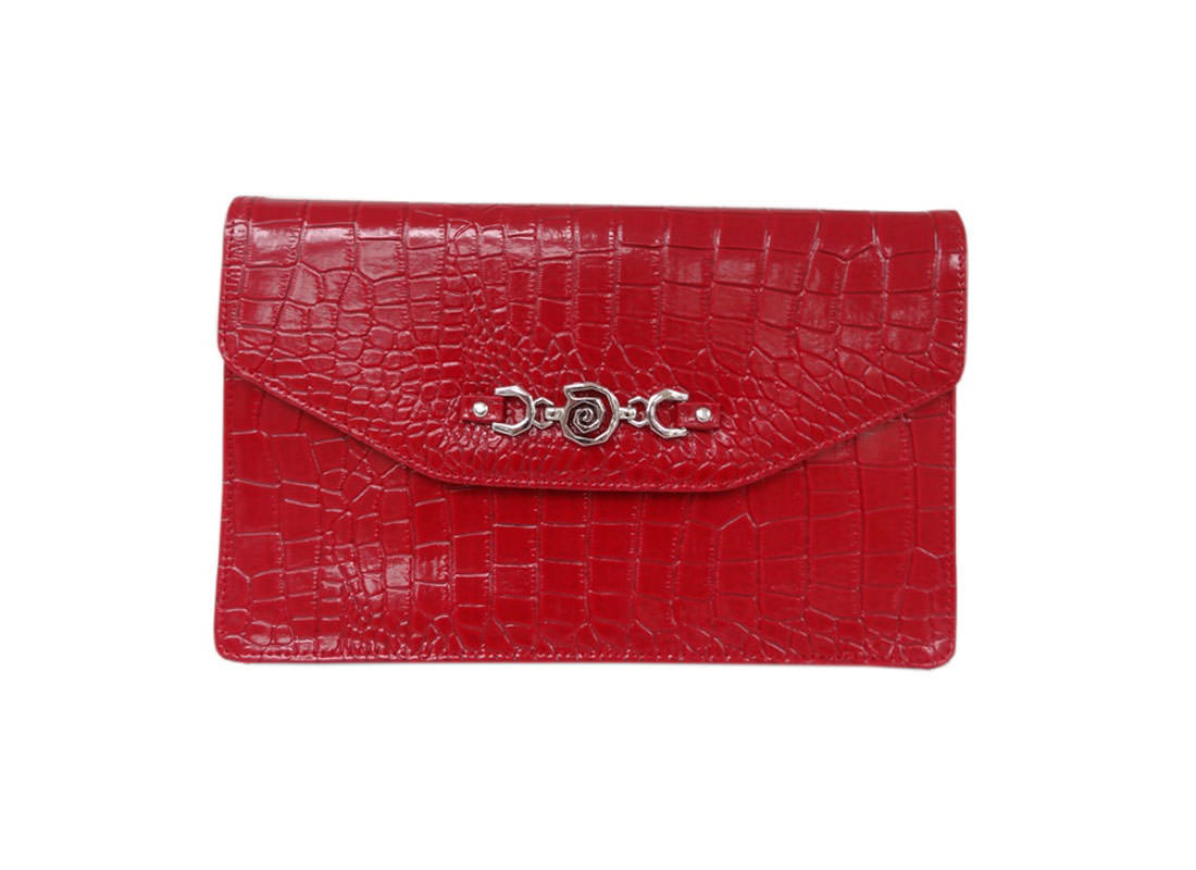 Faux Crocodile Clutch bag