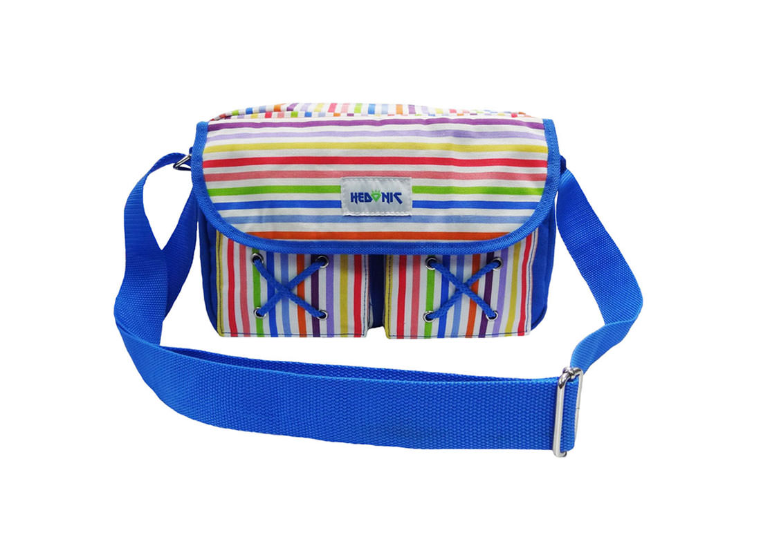 colorful stripes shoulder bag