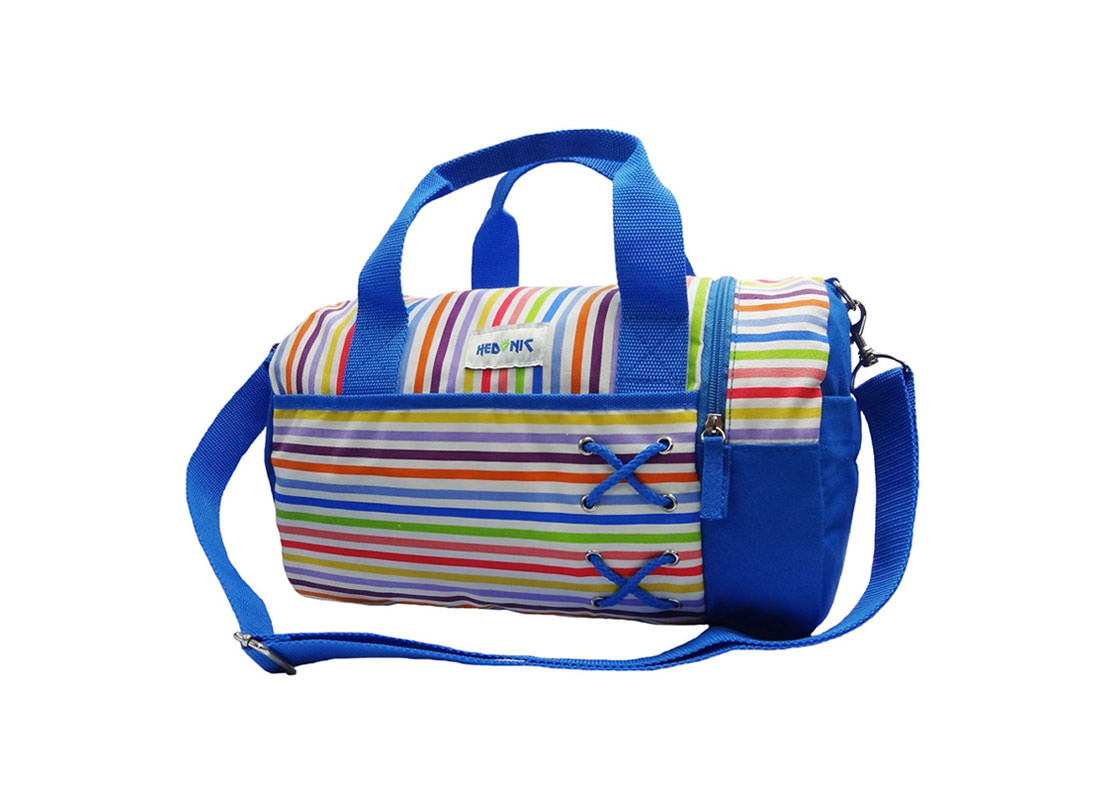 Colorful Striped Duffel Bag