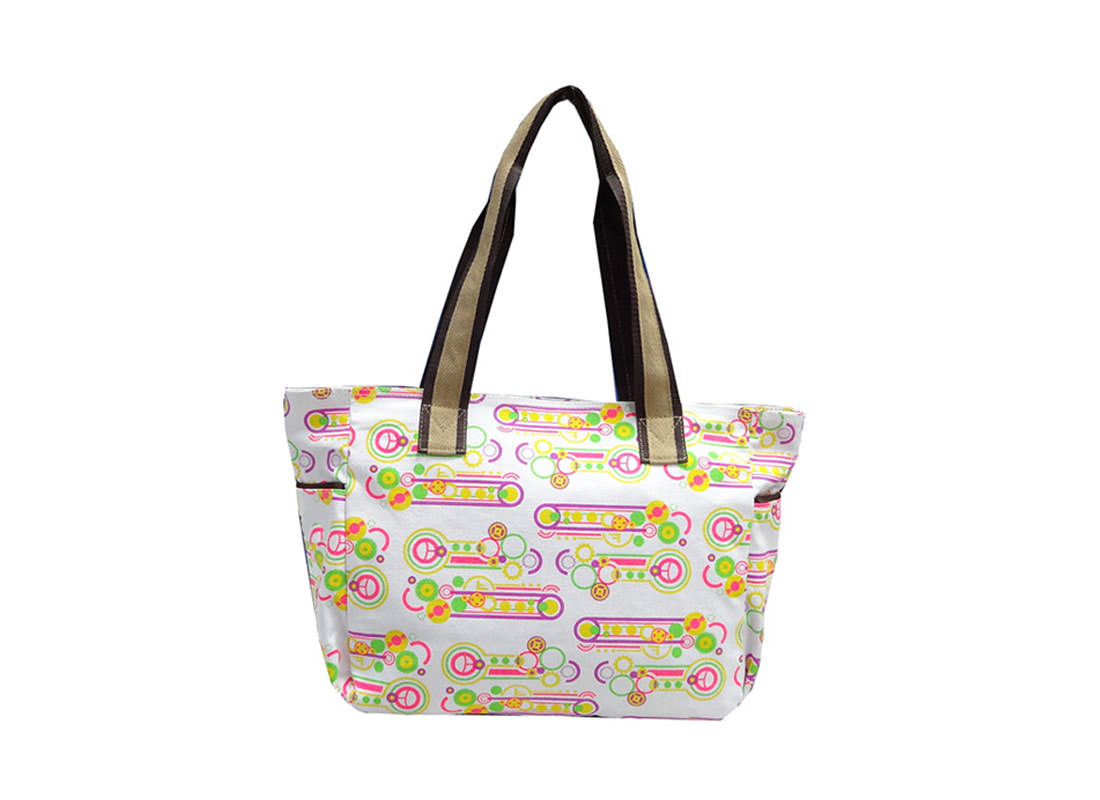 Cotton Canvas Tote with Logo printed Back
