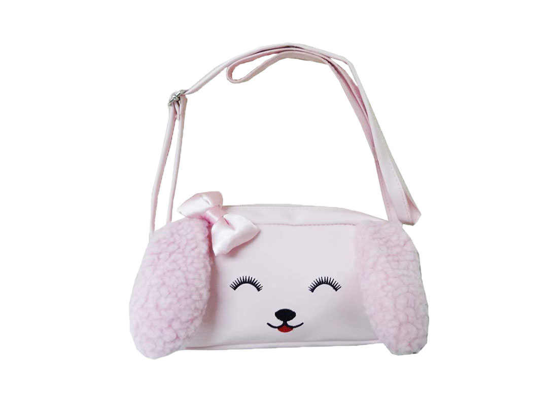 Dog Shaped Children Shoulder bag in Pink
