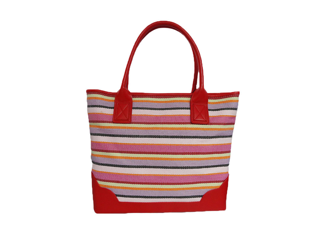 Fashion Knitted Paper Tote Bag Back