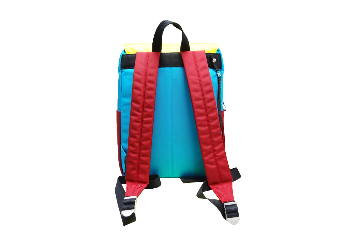 Colorful Backpack with Flap Back